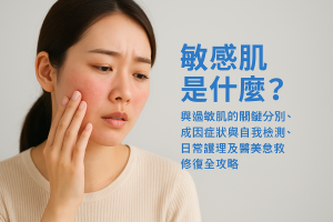 敏感肌是什麼？與過敏肌的關鍵分別、成因症狀與自我檢測、日常護理及醫美急救修復全攻略