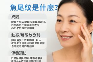 魚尾紋是什麼？成因、動態/靜態紋分別、保養預防、面相含義及香港醫美療程比較、效果與風險費用參考一次看懂