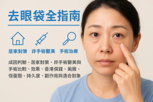 去眼袋全指南：成因判斷、居家對策、非手術醫美與手術比較，效果、香港價錢、風險、恢復期、持久度、副作用與適合對象