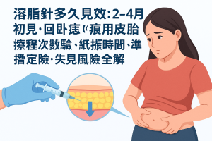 溶脂針多久見效：2–4週初見、1–3月定型；療程次數、腫脹恢復、維持時間與常見風險、適合對象與失敗原因全解析