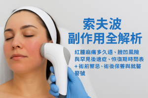 索夫波副作用全解析：紅腫麻痛多久退、臉凹風險與罕見後遺症、恢復期時間表＋術前禁忌、術後保養與就醫警號（香港）