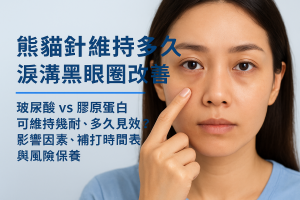 熊貓針維持多久：淚溝黑眼圈改善，玻尿酸vs膠原蛋白可維持幾耐、多久見效？影響因素、補打時間表與風險保養（香港）