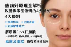 熊貓針原理全解析：改善黑眼圈淚溝的4大機制、膠原蛋白vs玻尿酸、風險與維持多久、術前評估術後照護