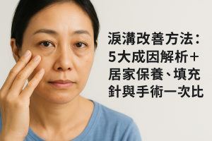 淚溝改善方法：5大成因解析＋居家保養、填充針與手術一次比較