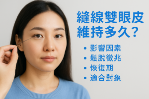 縫線雙眼皮維持多久？香港常見能撐幾年、影響因素、鬆脫徵兆、恢復期、適合對象、延長技巧、失敗怎麼辦與割雙眼皮比較一次搞懂