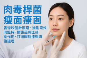肉毒桿菌瘦面：香港咬肌針原理、幾耐見效同維持、價錢品牌比較、副作用、打邊間點揀與術後護理