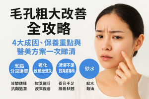 毛孔粗大改善全攻略：4大成因、保養重點與醫美方案一次睇清