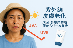 紫外線皮膚老化：成因、影響與防曬保養方法一次睇清