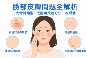 臉部皮膚問題全解析：5大常見類型、成因與改善方法一次睇清